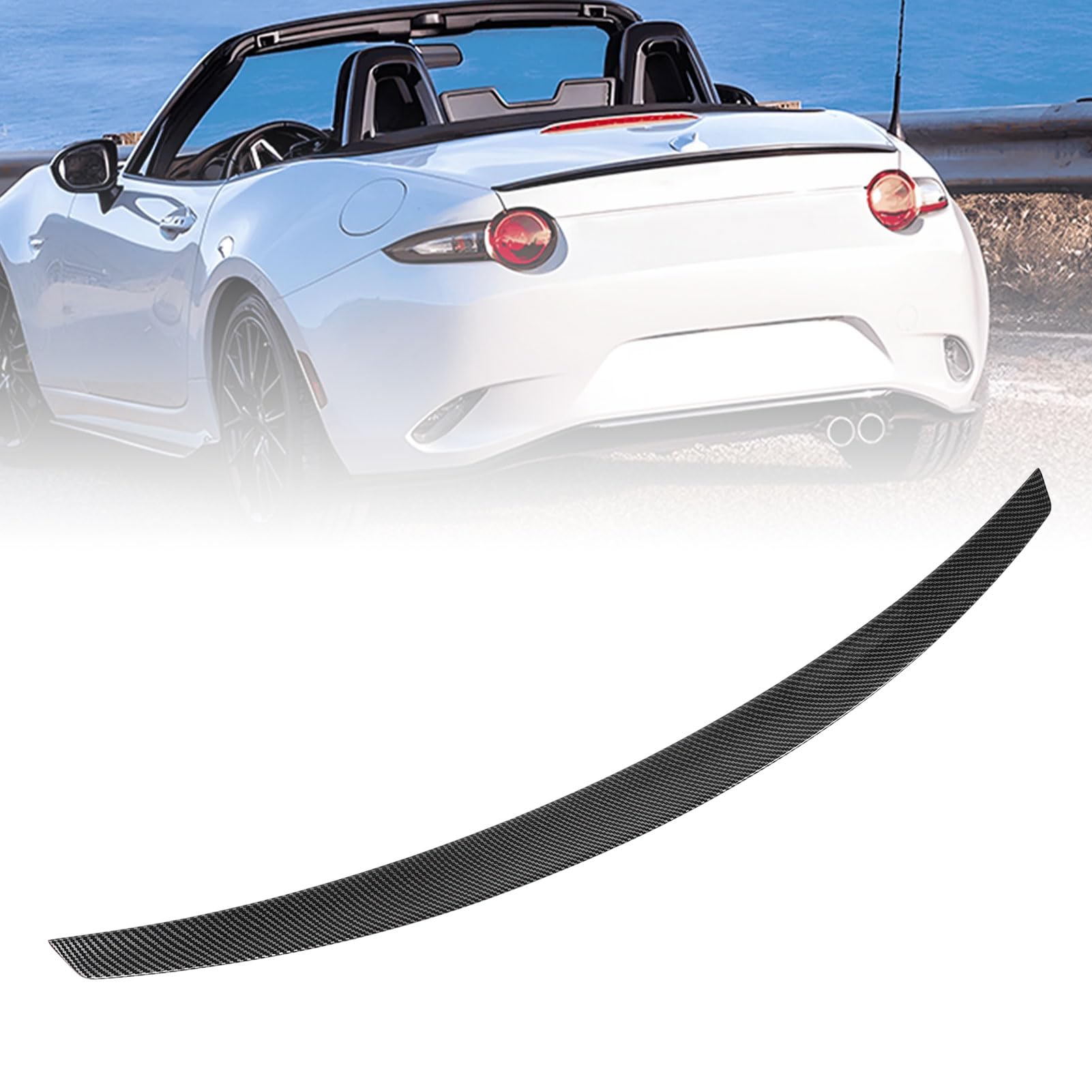 Becquet Arrière Spoiler Coffre ABS Pour Mazda MX-5 Miata ND 2016-2022 – Look Sportif & Stabilité Améliorée – Noir