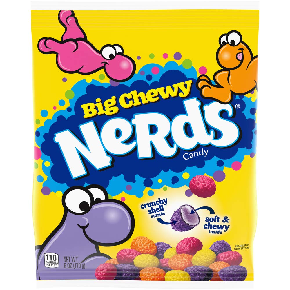 Nerds Big Chewy Candy, 6 Ounce, Pack of 8