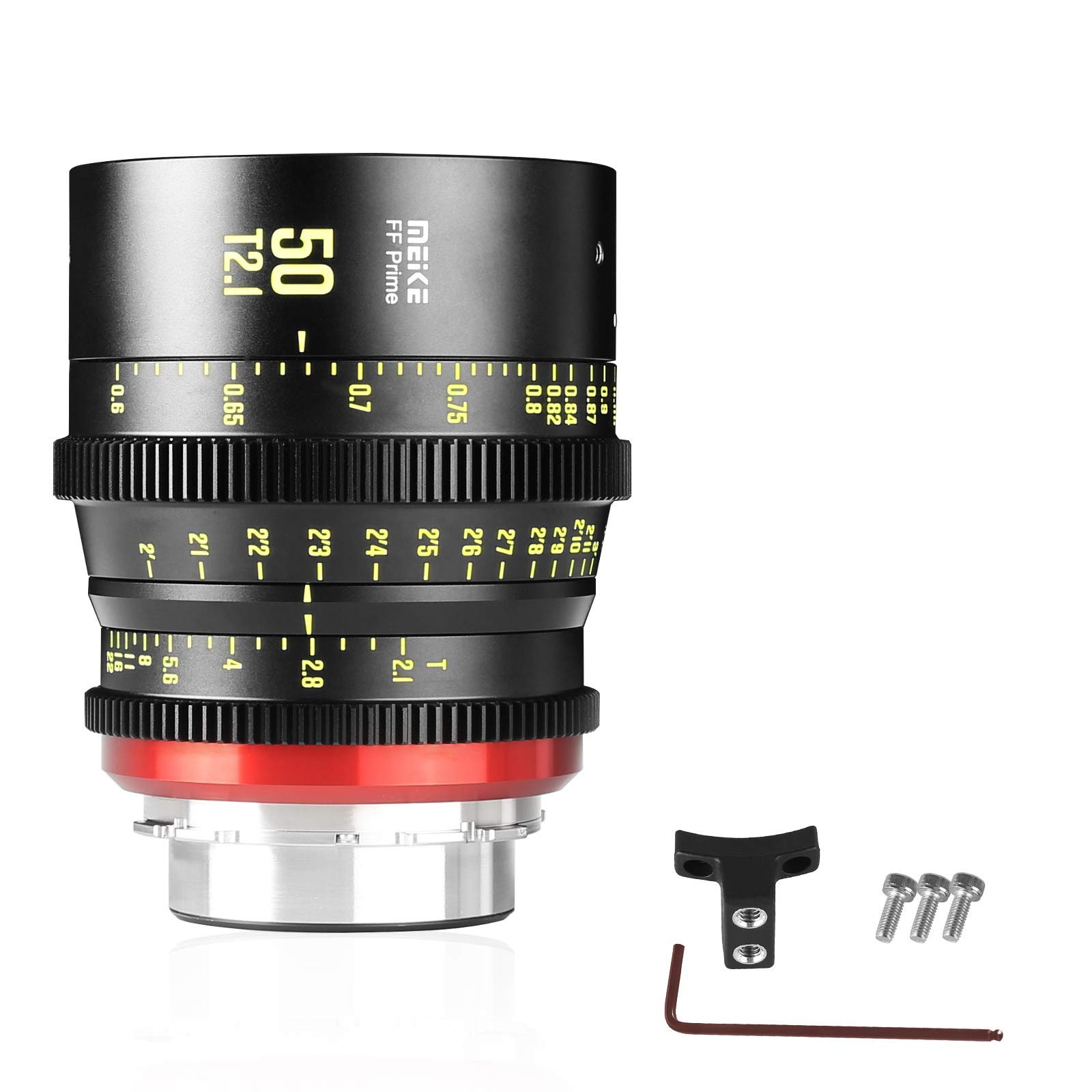 Meike 50 mm T2.1 PL Full Frame Prime Manual Focus Objectif cinéma grand angle pour appareil photo Canon EOS C700 PL EOS C700PL GS