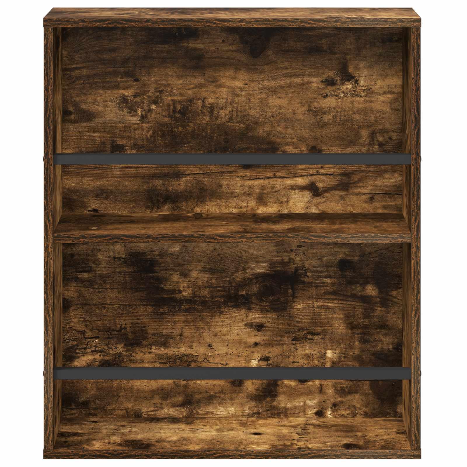 Générique Regał na czasopisma 2 szt., półka ścienna 60 x 12 x 70 cm z drewna inżynieryjnego wędzonego dębu, regulowany uchwyt na czasopisma do salonu lub biura, nowoczesny i praktyczny schowek na