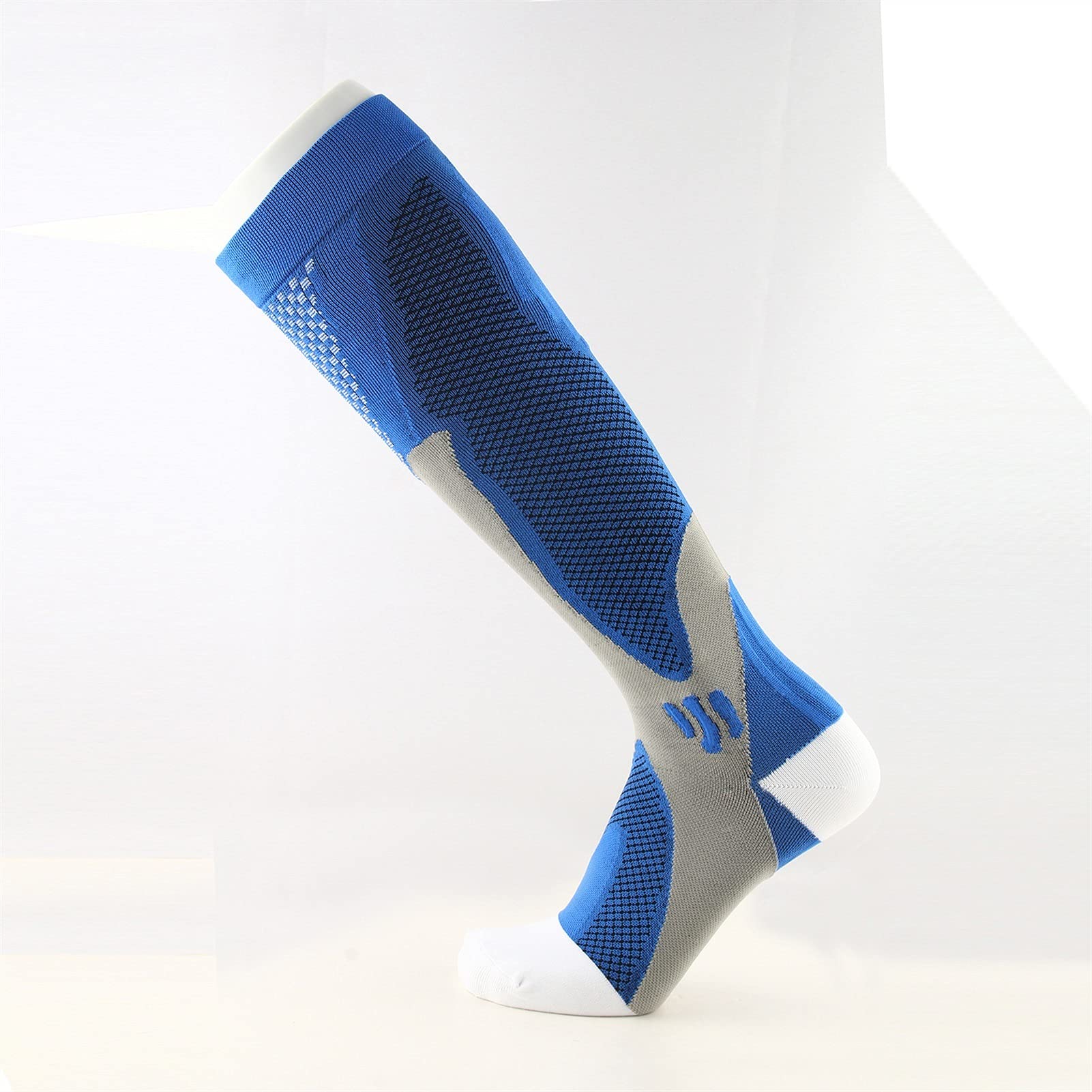 UOMINI DONNA CALZINE DI COMPRESSIONE Calzini al ginocchio High Cycling Sport Sport Sport Scoks Traspirante Anti-slip professionale Pallacanestro Pallacanestro Pallacanestro Calzini lunghi Calzini da c
