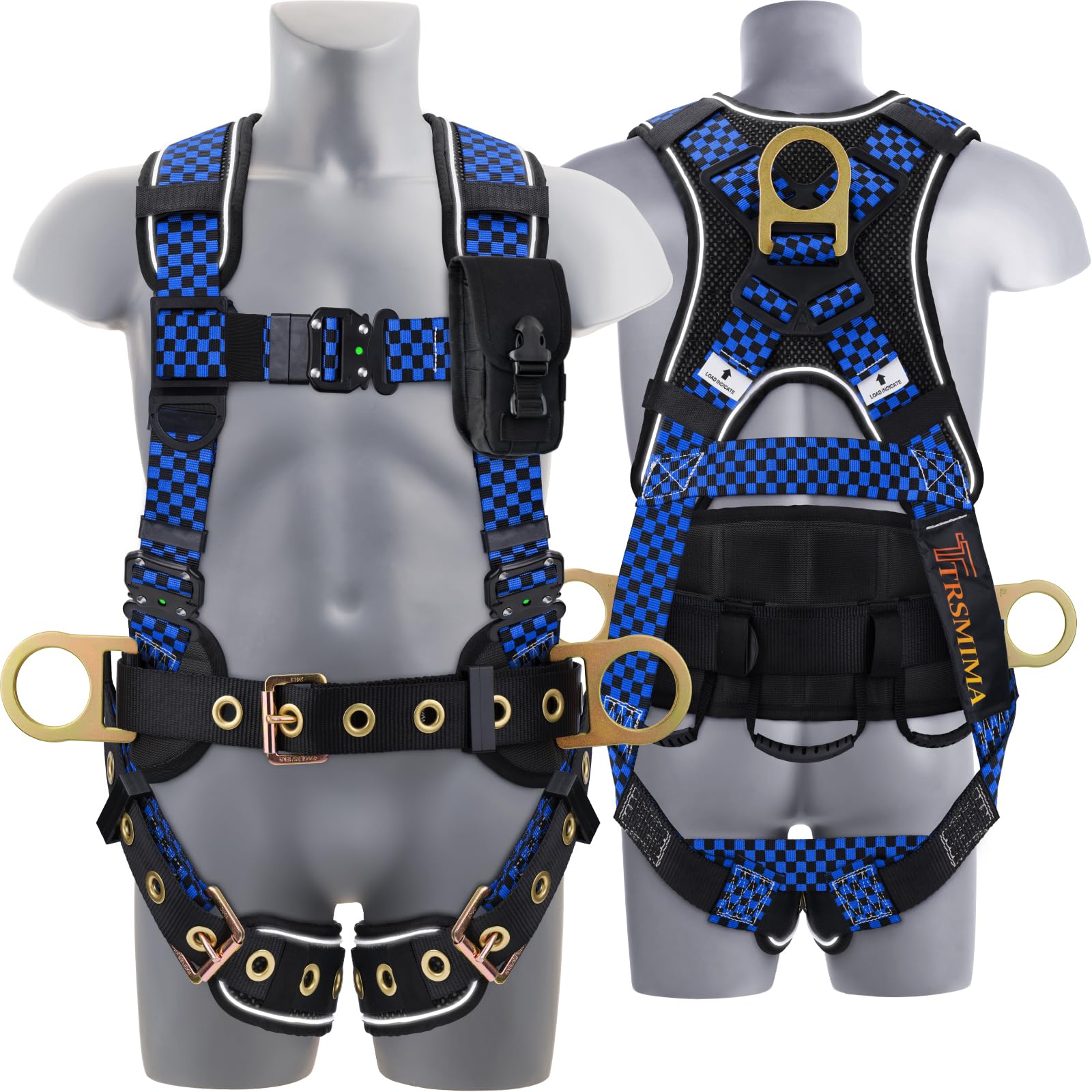Trsmima Safety Harness Fall Protection - Full Body Harness Men Construction