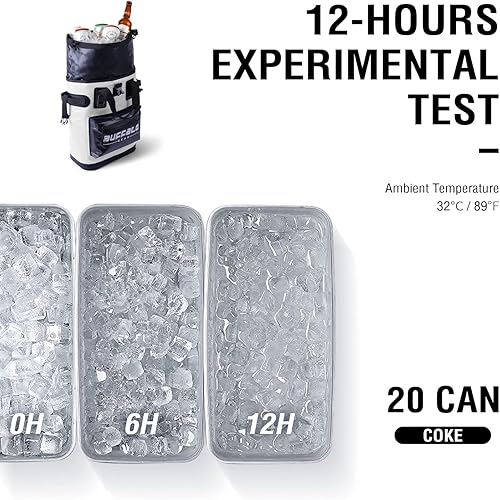 Miniatura 5 de Buffalo Gear Mochila enfriadora de 18 L, 30 L, a prueba de fugas, para camping, enfriador, enfriador, para picnic, playa, senderismo, parque, pesca