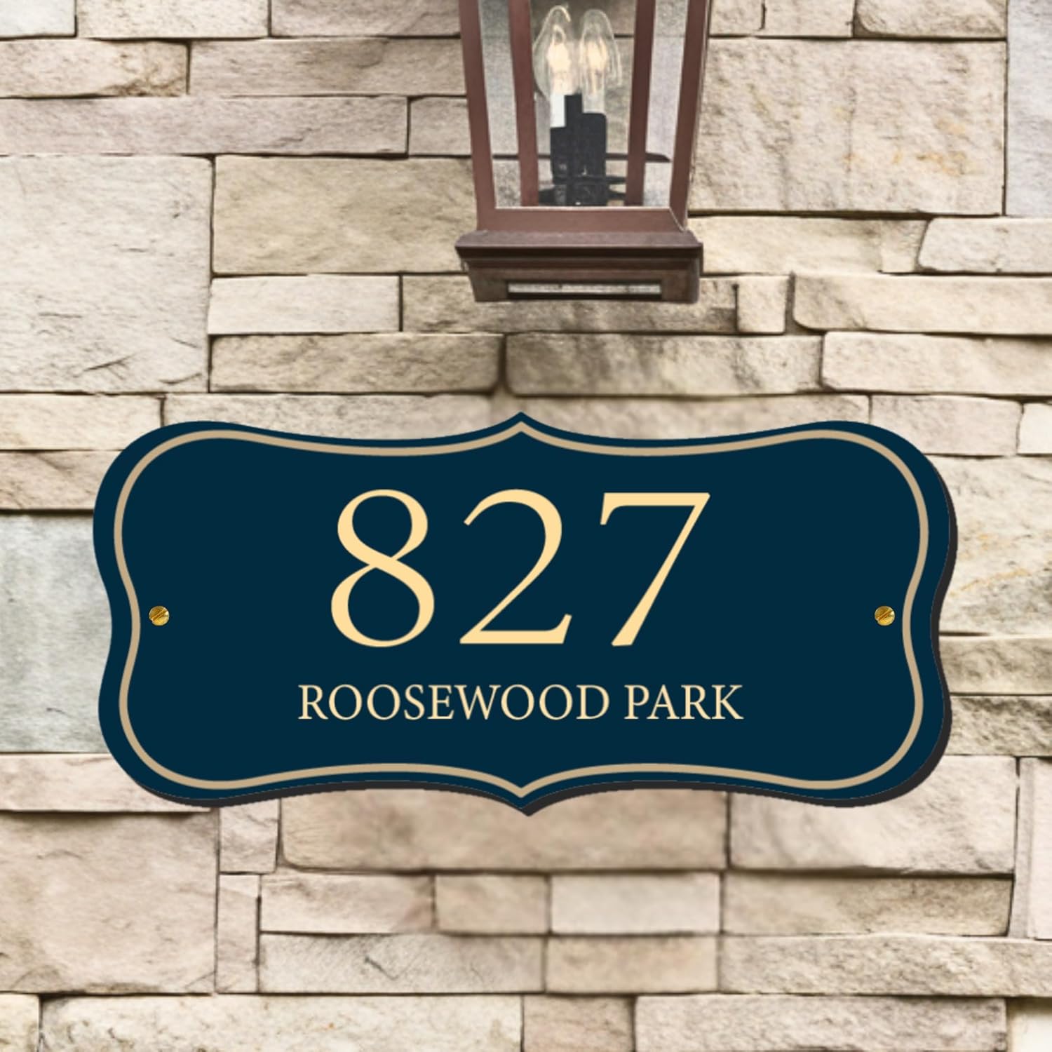 Personalized House Address Yard Sign, Custom House Number Plaque, Address Yard Sign Stakes, Custom Metal Mailbox Number Plaque
