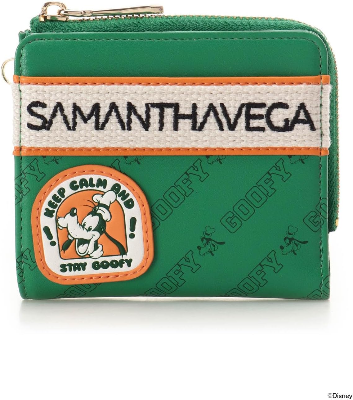 再度お値下げしました！ SamanthaVega　ミッキー財布 サマンサベガ] 二つ折り財布 「ミッキーマウス＆フレンズ」折財布