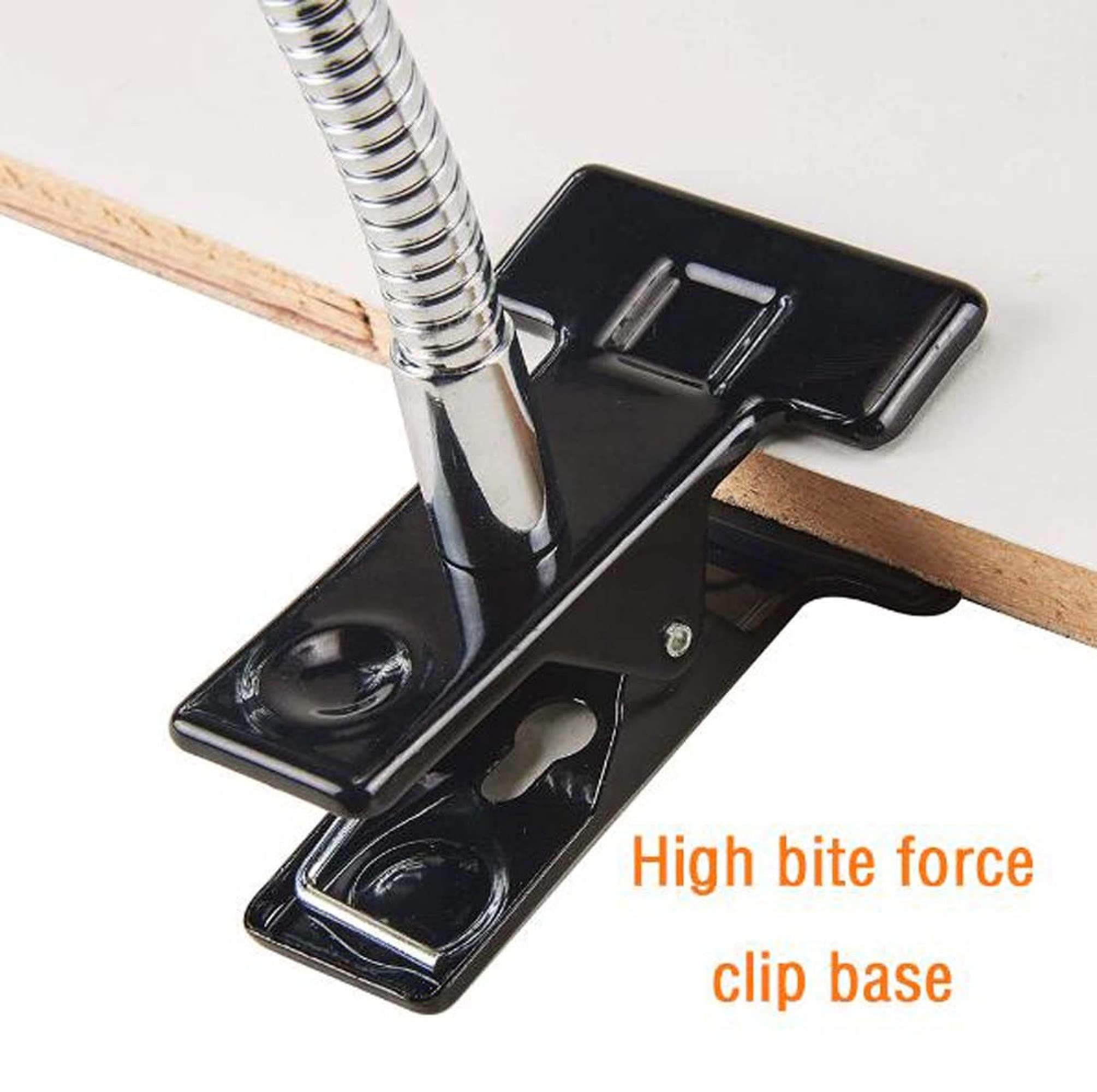Lampe loupe de Table et de Bureau à Pince, loupe Mains Libres 2,5 x 5 x avec 2 lumières LED lumière du Jour et Clip en métal – Artisanat, Lecture, Bijoux, Soudure, Couture, Passe-Temps, réparation,