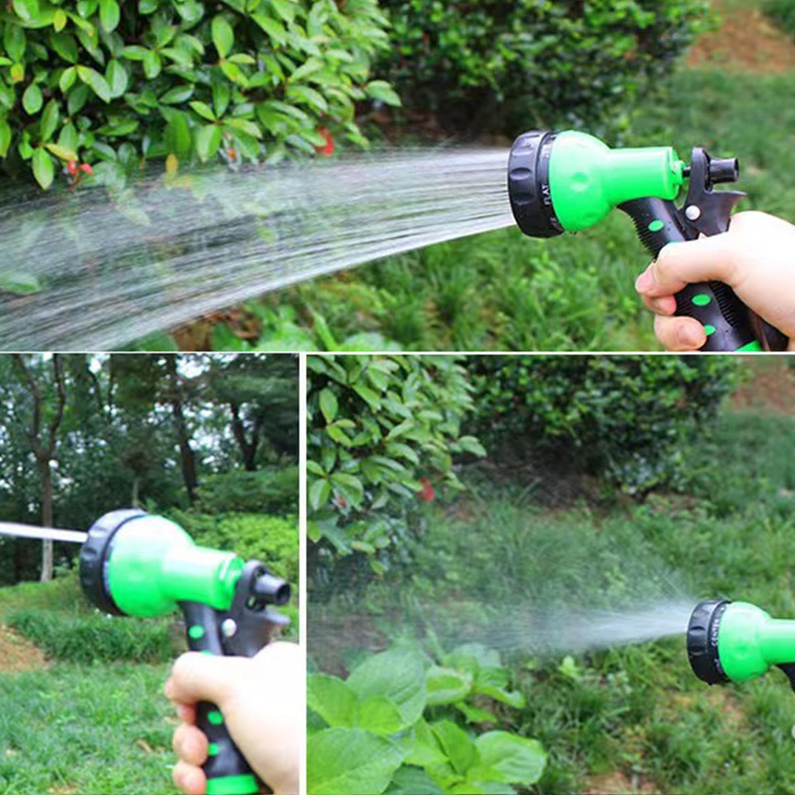 Manguera de jardín en - manguera de agua de retorno extensible, manguera de cabeza rociada | Manguera de riego ahorro de espacio para áreas al aire libre, para riego de jardín, lavado de