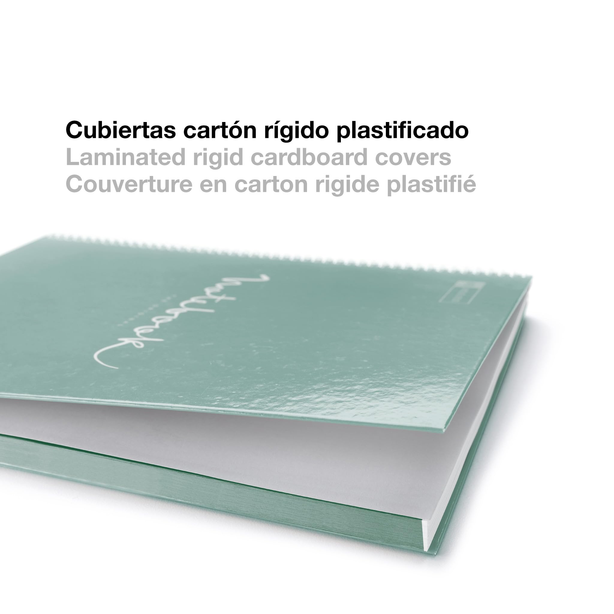 Miquelrius Quaderno A4 Notebook Emotions 80 Fogli 90 g/m² Griglia 5 mm Spirale Microforata Copertina Extra Rigida Verde