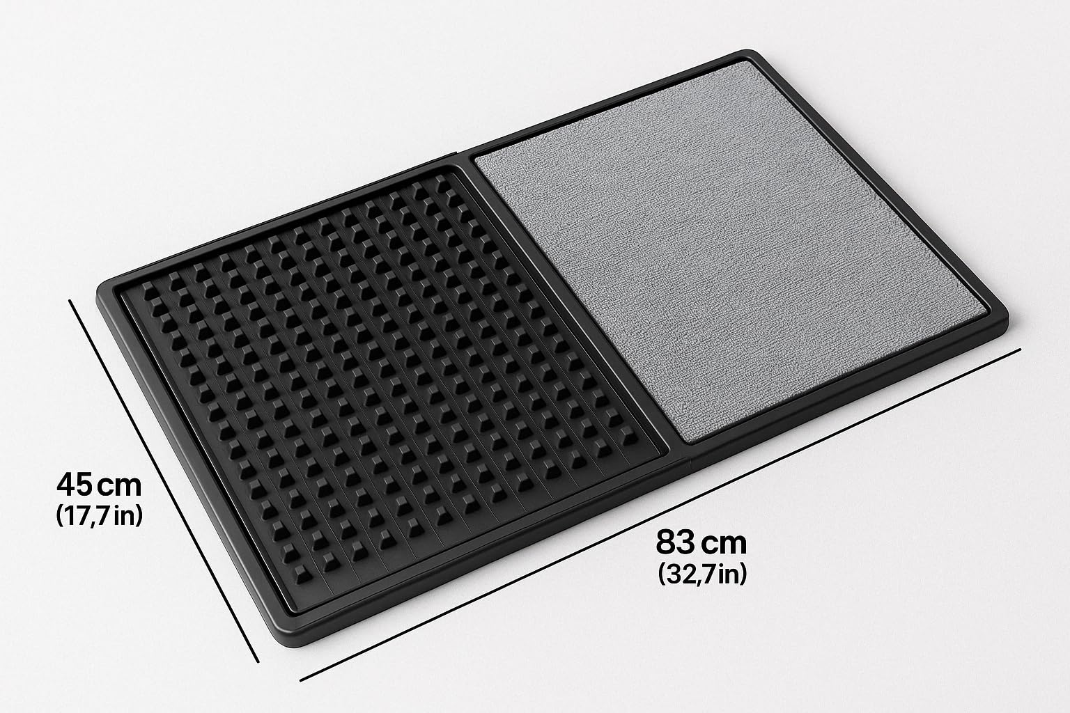 Tapis désinfectant pour chaussures, fabriqué en PVA (matière plastique), PP (polypropylène) et microfibre 86 cm