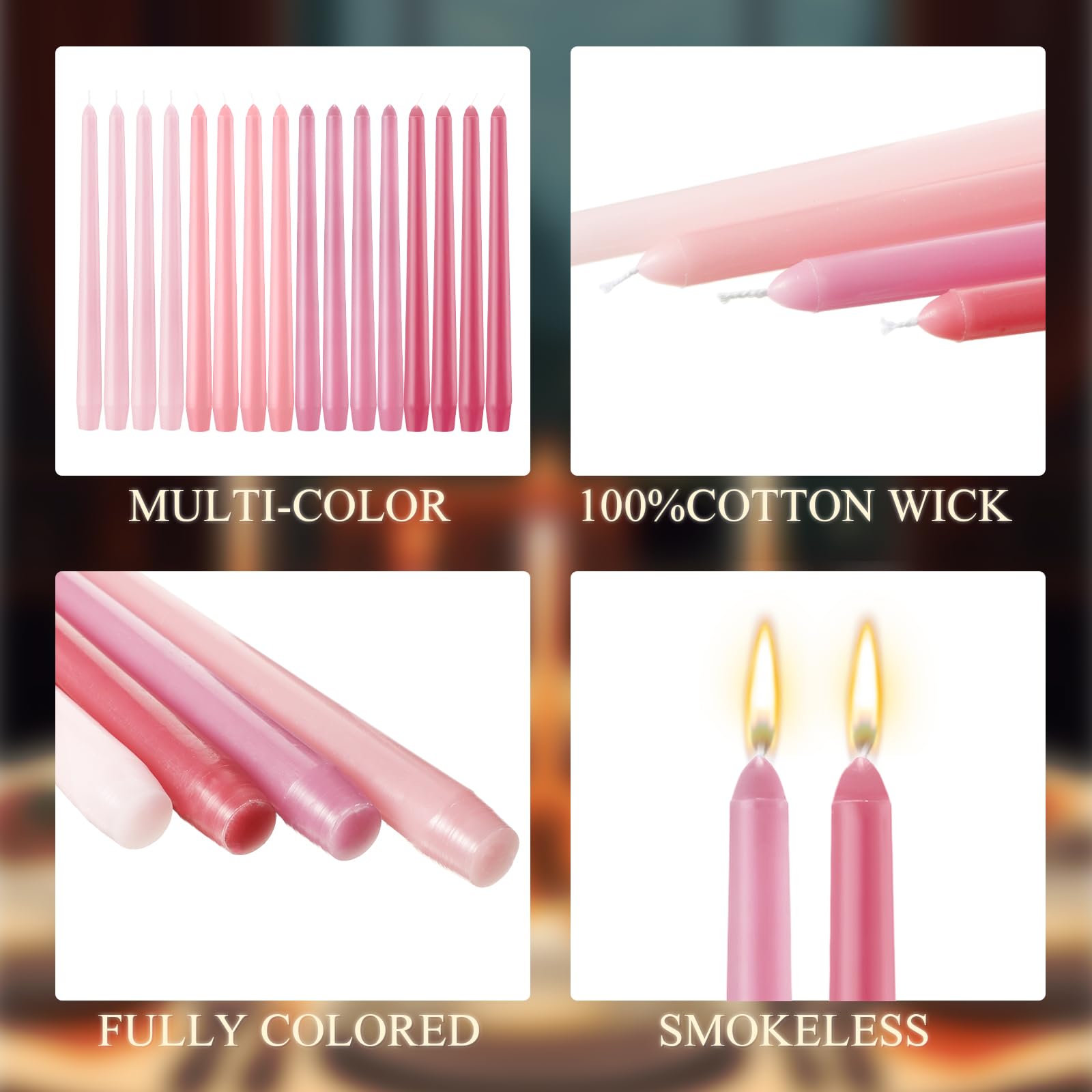 瓦洛　X ThomasKong 10枚セット DMD GEN3 Amazon.com: MTLEE 16 Pcs 10 Inch Long Tapered Candle Stick