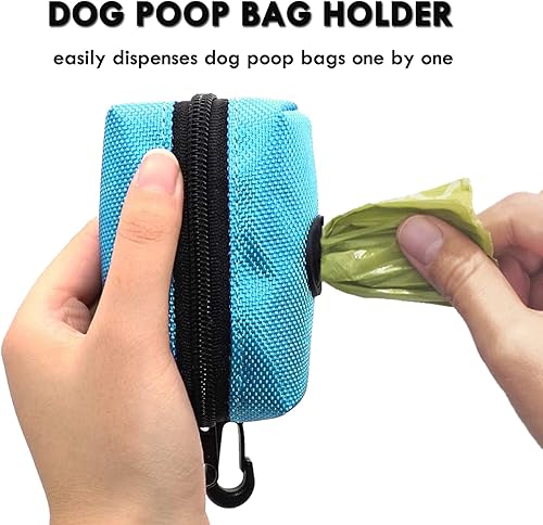 Miniatura 5 de CAKOVANO - Paquete de 2 soportes para bolsas de excremento de perro, soportes para bolsas de excrementos para correas, dispensador portátil de