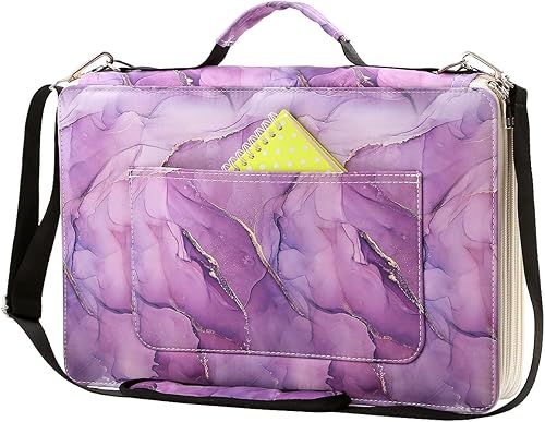 Lbxgap Organizador portátil de 384 ranuras individuales con patrón de impresión para lápices de acuarela Prismacolor, lápices de colores Crayola,