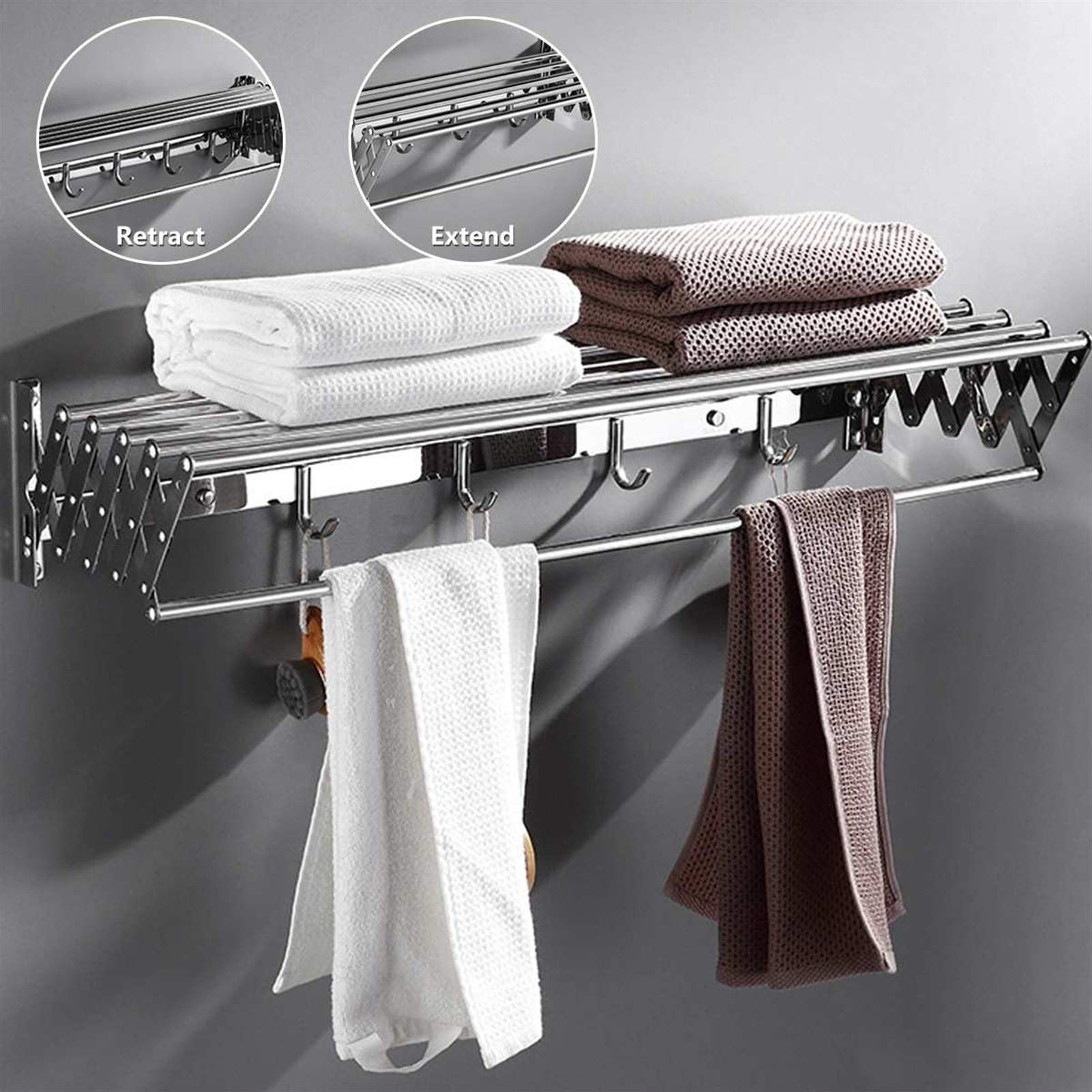 Este tendedero Plegable de Pared Extensible para Ropa, tendedero retráctil para Ropa, tendedero para Ropa, tendedero retráctil para Ropa, tendedero para Ropa, tendedero de Ropa, tendedero de