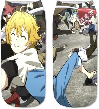 ISaikoy Anime Bungo Stray Dogs Shippuden Socks Atsushi Nakajima Sports Casual Low Cut Socks One Size Fits Most