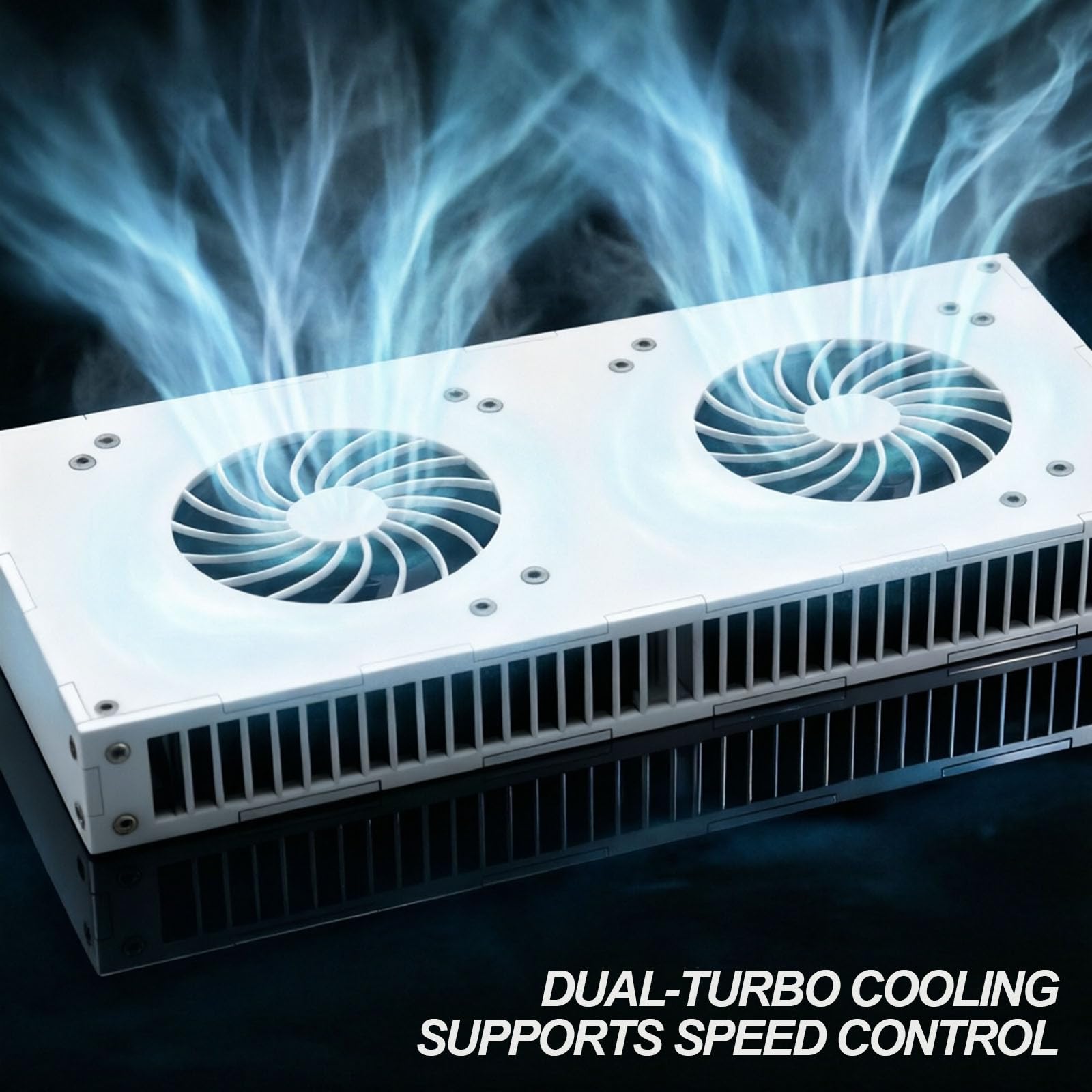 Radiatore A Doppia Turbina, Ventola Di Raffreddamento Per Armadi In Alluminio Da 6000 Giri/min, Velocità Regolabile, Motore Con Nucleo In Rame, Bassa Rumorosità, Per Armadi Di Rete, Amplificatori