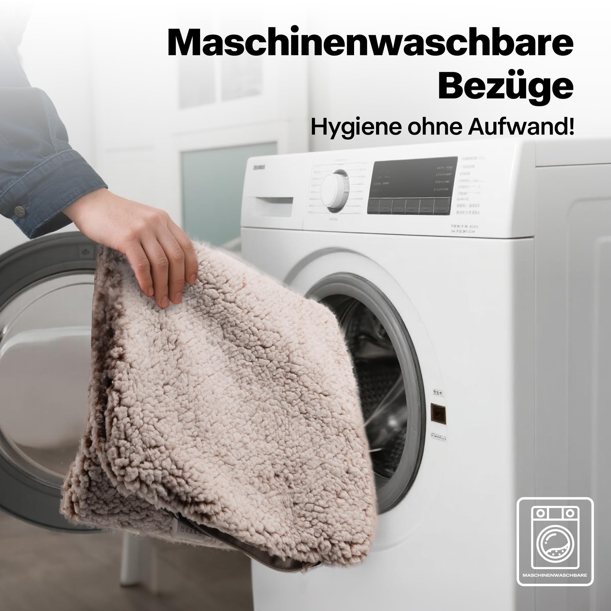 Pet Prime Katzen Fensterliege – Katzenbett Flauschig Fensterbank Liegeplatz mit Rutschfester Unterseite, Leises Kissen, 2 Abnehmbare Bezüge (Netz & Plüsch), 90x29 cm für Gemütliches Sonnen & Schlafen