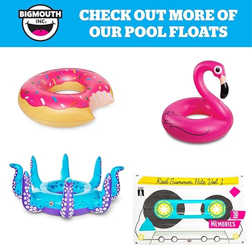 Miniatura 6 de BigMouth Inc. Large Funny Inflatable Raft, Guarded Sides & Headrest, 6 ft Long Heavy Duty Pool Float
