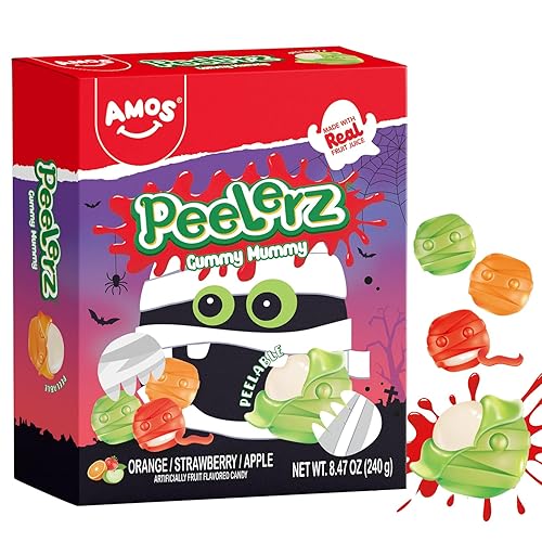 Miniatura 9 de AMOS Caramelos de globo ocular de goma 4D envueltos individualmente, globos oculares 3D, regalo perfecto para fiestas de Halloween de niños (40