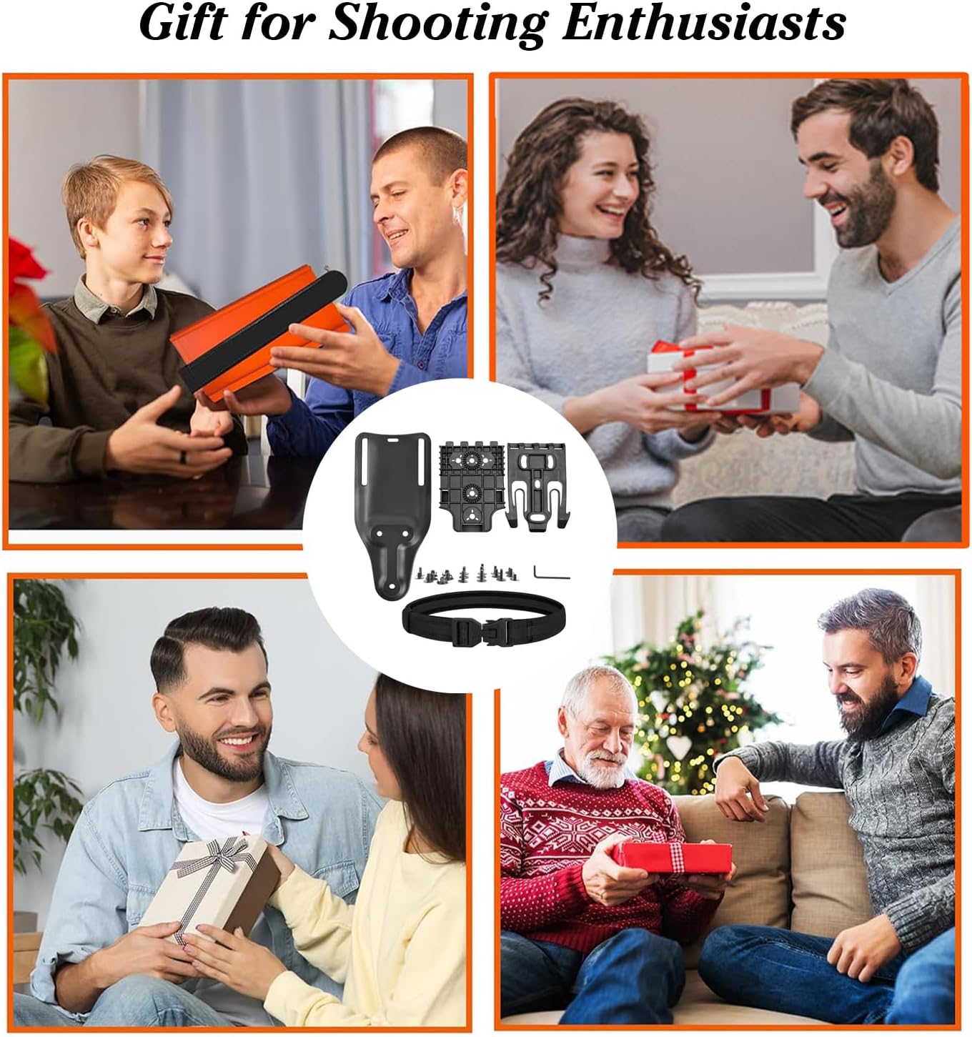 Quick Locking System Kits with Mid/Low Ride Fork and Duty Receiver Plate, Drop Flex Adapter Holster Adjustable Thigh 6004 Shroud Adapter for Gun Holsters