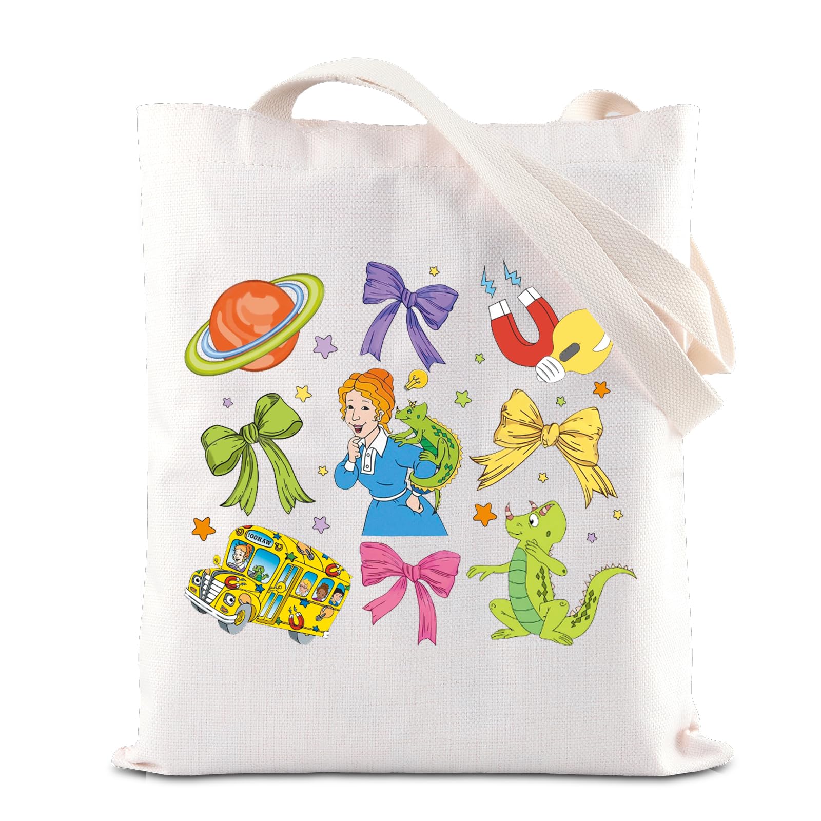 FOTAP Miss Frizzle Inspired Shoulder Bag Magic Teacher Quote Tote Bag Teacher Coquette Gift Thank You Gift