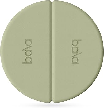 Bala Balance Blocks 2 Pack، Yoga Blocks for Working Out، Sage - إكسسوارات اليوغا شبه الدائرية للتمدد والتمارين الرياضية - معدات اليوغا للتمرين المنزلي - أساسيات كتلة اليوغا للنساء والرجال