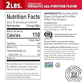 King Arthur 100% Organic All-Purpose Flour, Unbleached, 2 lb (Pack of 1) - Non-GMO Project Verified, No Preservatives – view 5
