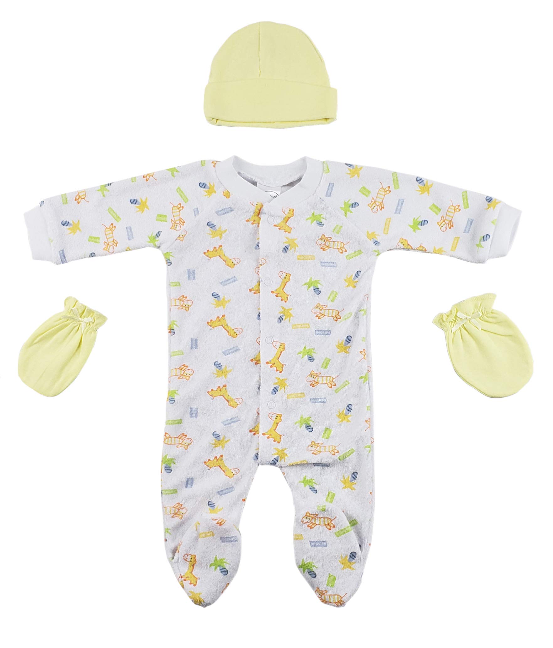 Sleep-n-Play, Cap and Mittens - 3 Pc Set - Newborn