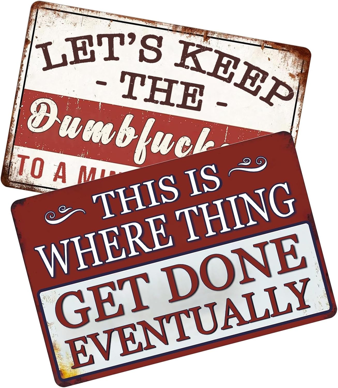 Letreros divertidos de metal para garaje para hombres, letrero de tienda para decoración de pared de garaje, letrero de hojalata vintage para