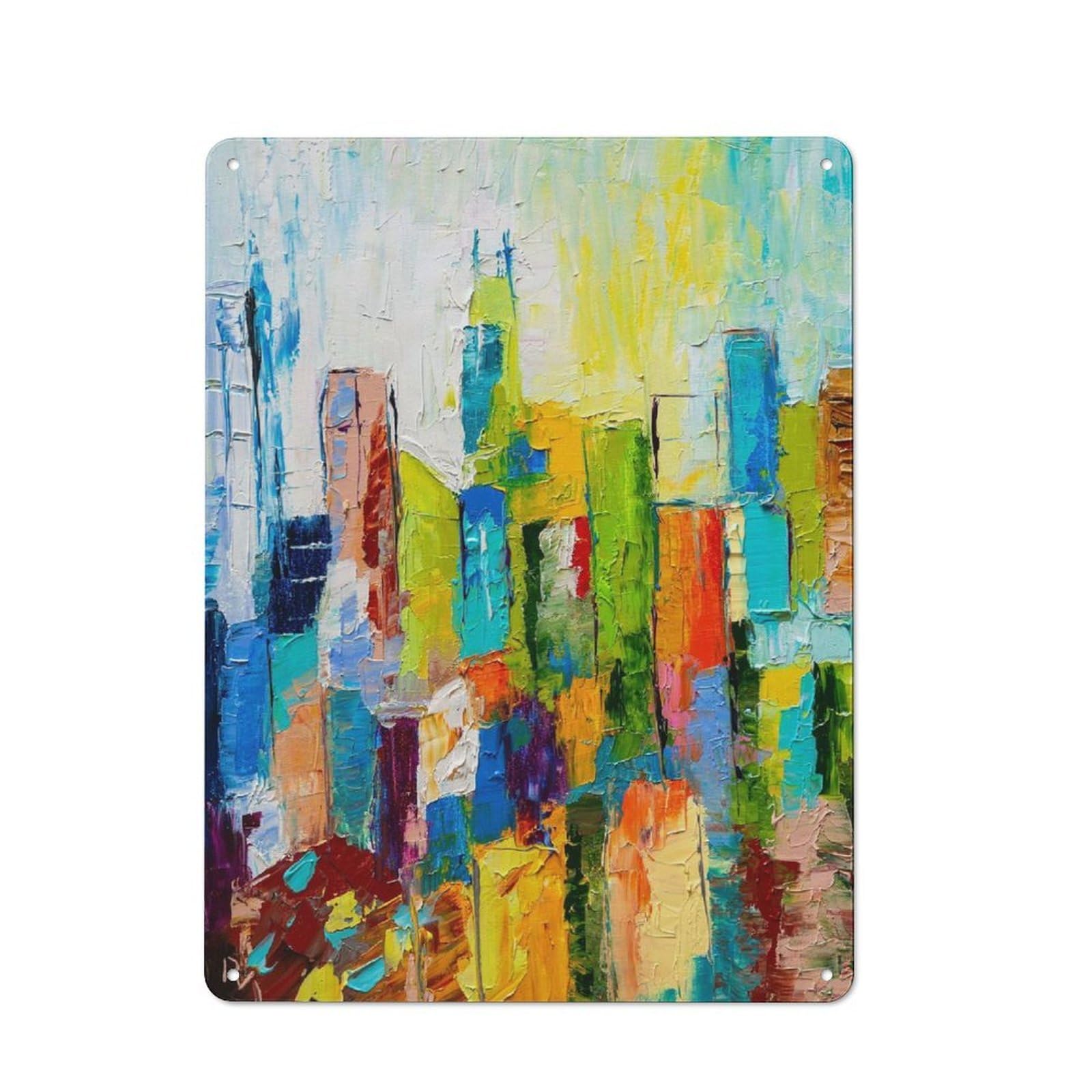 SunNY Industrial Metal Wall Decor 40x30cm, Tin Sign for Workshop, Basement, Shed Or Games Room