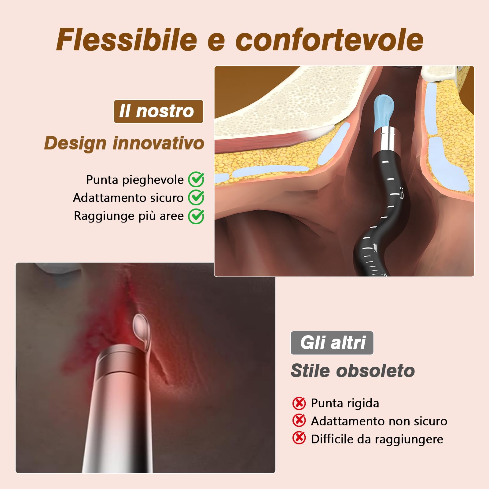Pulizia Orecchie, 1080 HD Flessibile Otoscopio con Pinzetta, Lente Impermeabile IP67 Pulisci Orecchie, Otoscopio per Esami Di orecchie/Naso/Gola, Pulitore Orecchie Adatto ad Adulti e Bambini