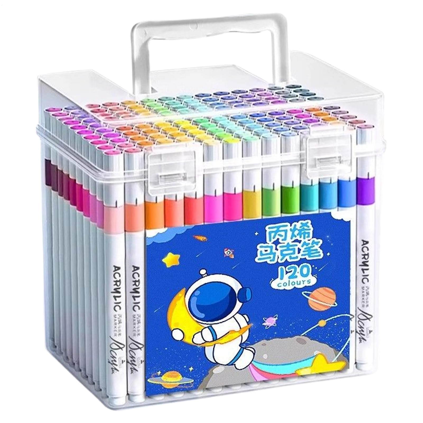 Markery Akrylowe Flamastry Do Kaligrafii Ręcznej | 120 Kolorów Szybkoschnące Mazaki Do Szkicowania I Kolorowania Dla Dzieci I Dorosłych Rękodzieło Scrapbooking Do Szkoły I