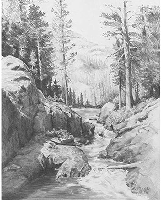 Royal & Langnickel 9 x 11 inch Shadow Lake Pre-Printed Sketching Made Easy Drawing Set