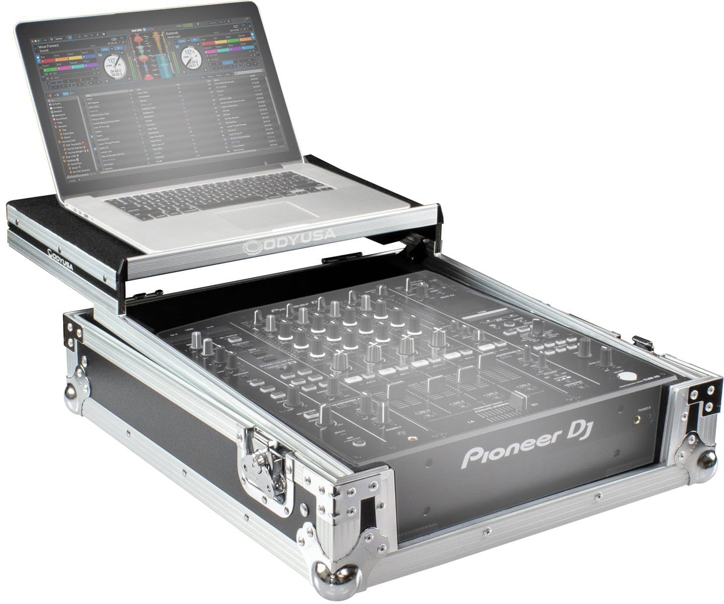 Odyssey FZGSDJMA9 Pioneer DJ DJM-A9 Flight Case with Glide-style Laptop Platform