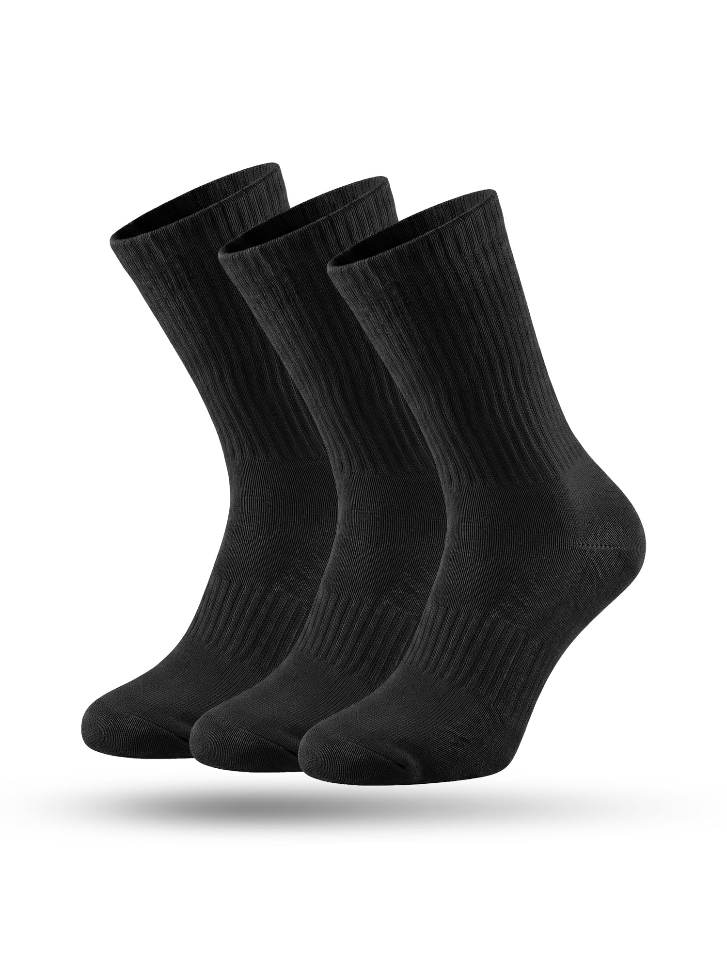 Cotton Crew-Length Socks Pack of 3-image-17