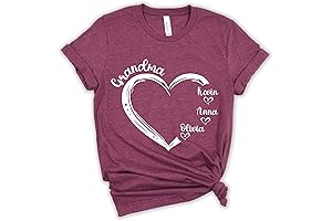 Family Custom Grandma T-Shirt for Grandma and Grandchildren