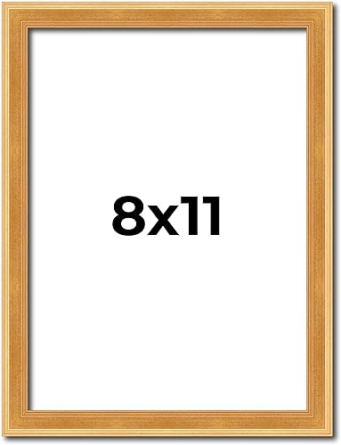 Miniatura 250 de Poster Palooza Portarretratos de madera maciza de 11 x 15 pulgadas, ancho de moldeo de 0.75 pulgadas, incluye plexiglás acrílico UV, respaldo