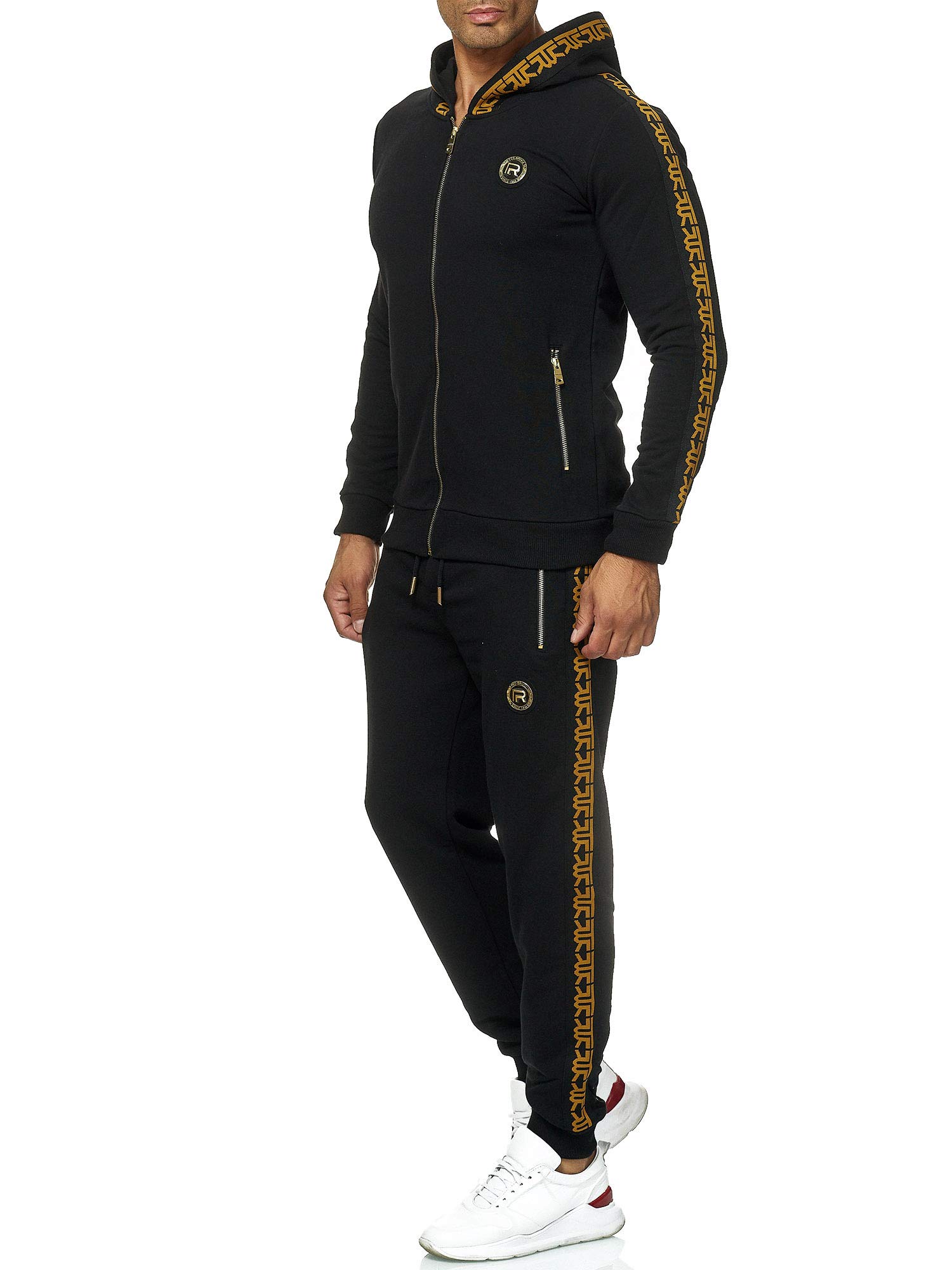 Redbridge Herren Jogginganzug Sweat Suit Set Jacke Hose R-Logo Premium M2157-M4237
