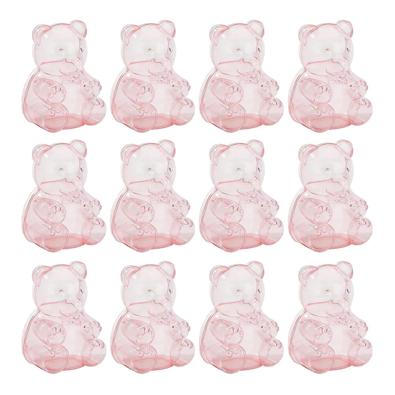 Recipientes de caramelos, tarros recargables para aperitivos, dulces, chocolates, perfectos para fiestas, bodas, cumpleaños, almacenamiento reutilizable para aperitivos y dulces