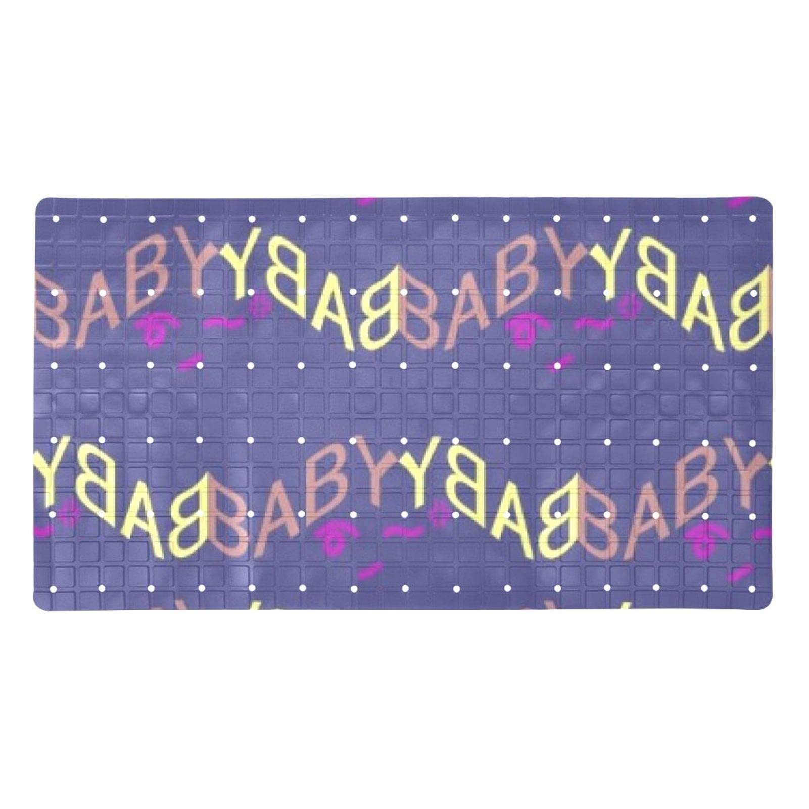 Tapis de bain bébé antidérapant 40x70 cm à ventouses