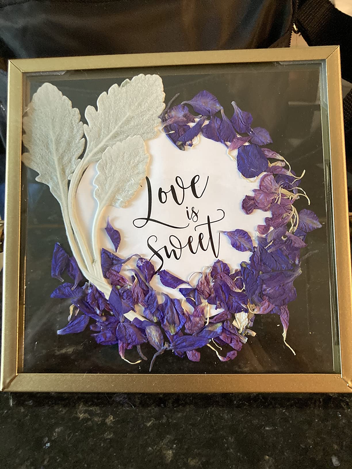 10/mo Finance 12 Pack Floating Gold Frame Glass Photo Frame