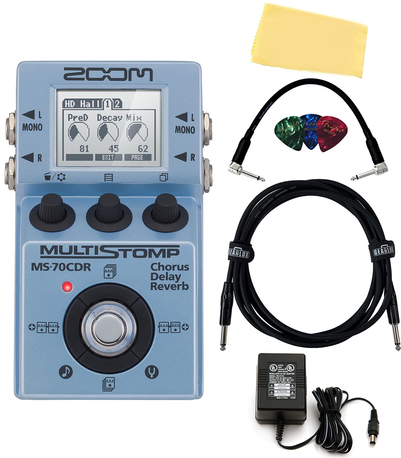 Amazon.co.jp: ZOOM MultiStomp MS-70CDR 空間系マルチ