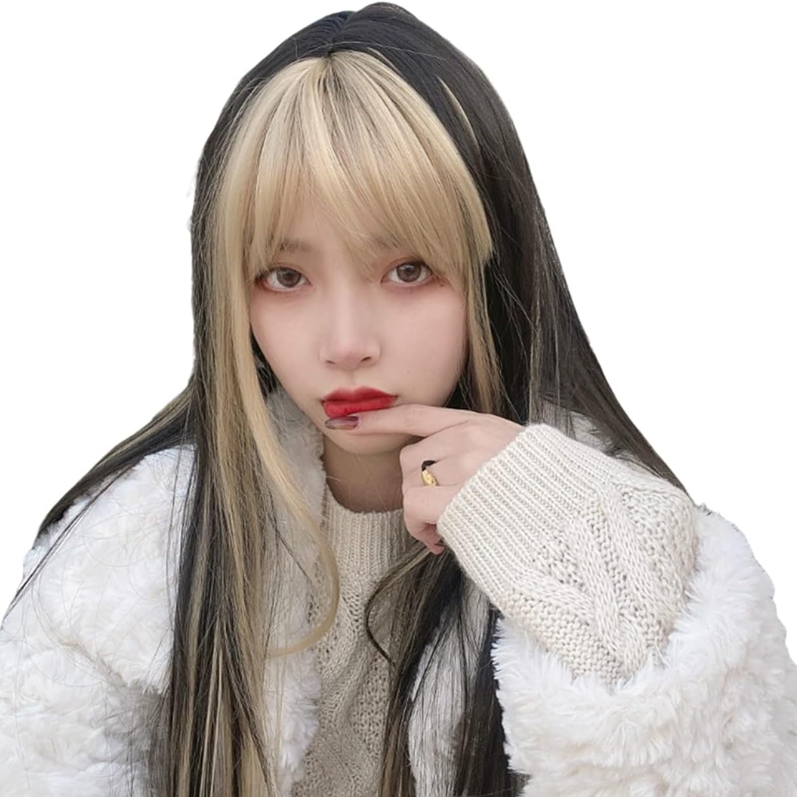 【ウィッグオーダー】バングルページ(10月末) Amazon.co.jp: ウィッグ 韓国 バングカラー フルウィッグ コスプレ