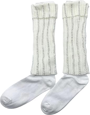 Handmade Sew onto Twinkling Ankle Socks Michael Dancing Cover Baggy Impersonator Adults Leg Warmers