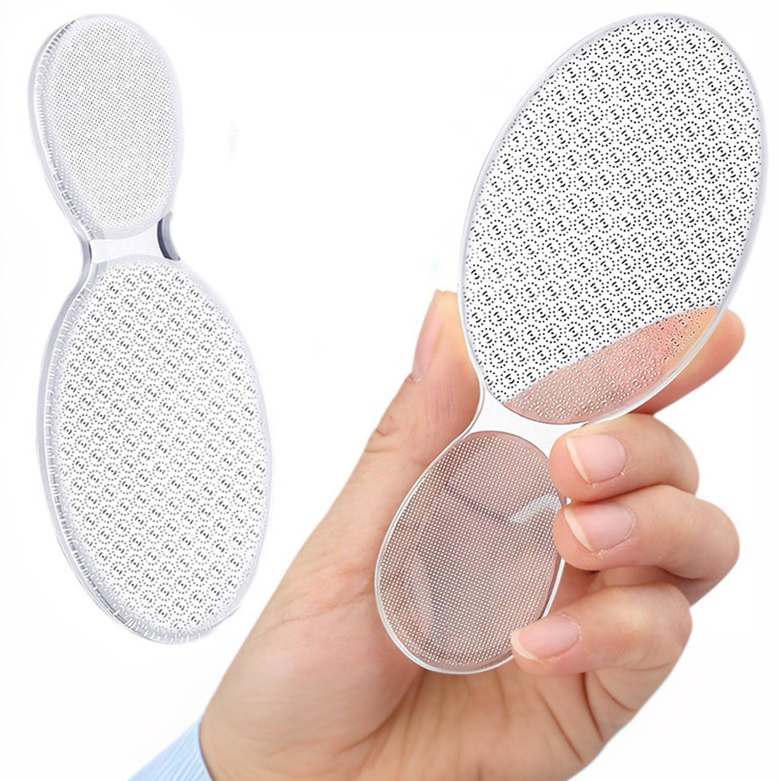 Nano lima de pies, removedor de callos para pies, herramienta de pedicura para el cuidado de los pies, lima de pies con puntos de molienda de nivel nanométrico, limpiador de pies portátil para 4