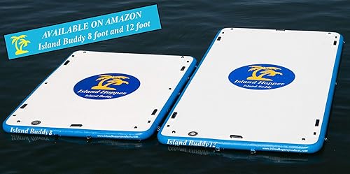 Vista 9 de Island Hopper Island Buddy - Muelle inflable para plataforma de agua