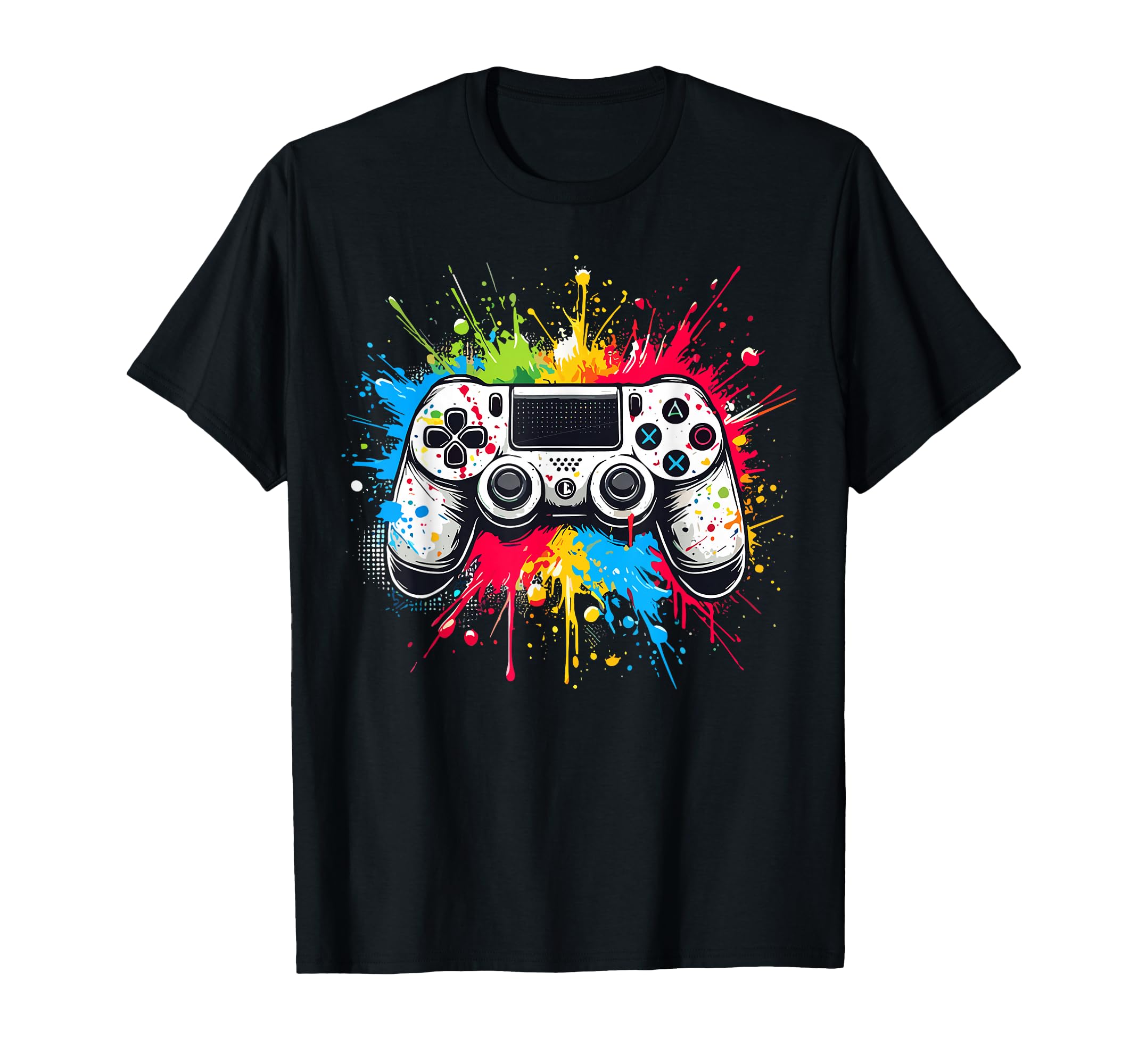 Control All The Things Video Game Controller Gamer Boys Men T-Shirt