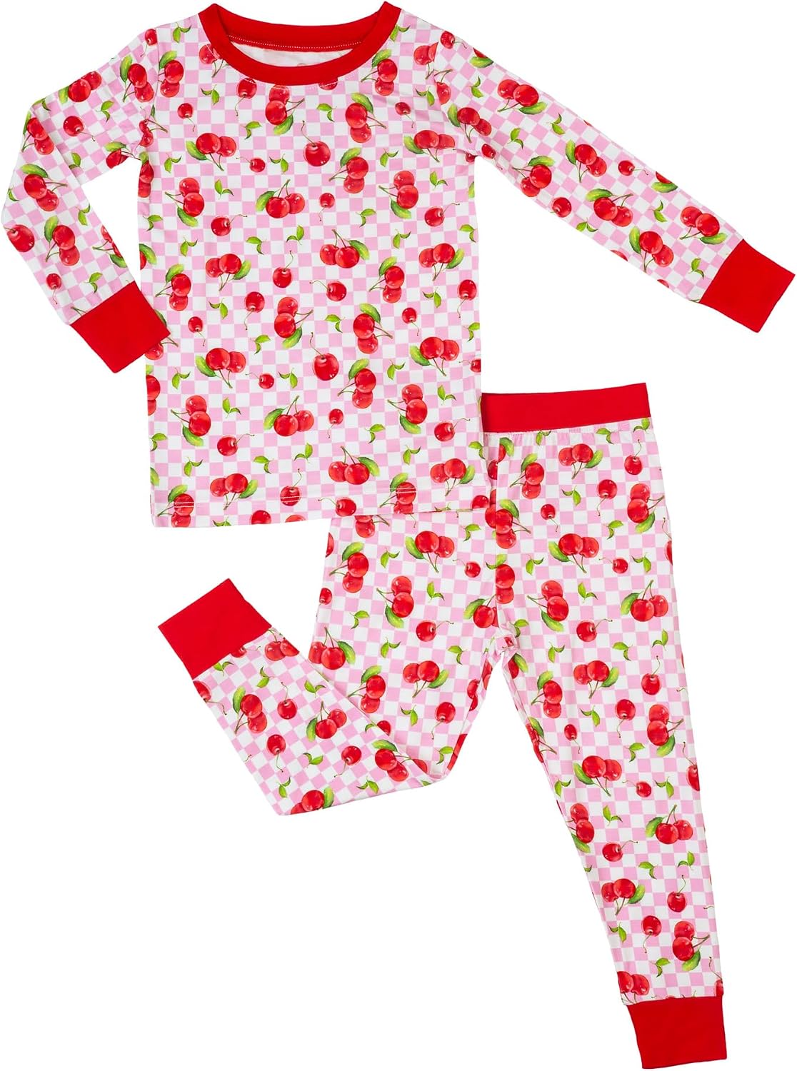 LollyBanks Toddler Pajamas, Two-Piece Long Sleeve Pajama Set, 95% Viscose and 5% Spandex, Toddler Sleepers