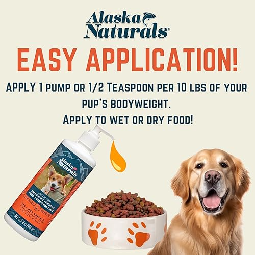 Miniatura 4 de Alaska Naturals Alimento para perros con fórmula de aceite de salmón de Alaska salvaje  Omega-3 de EPA y DHA  Suplemento para piel saludable, abrigo