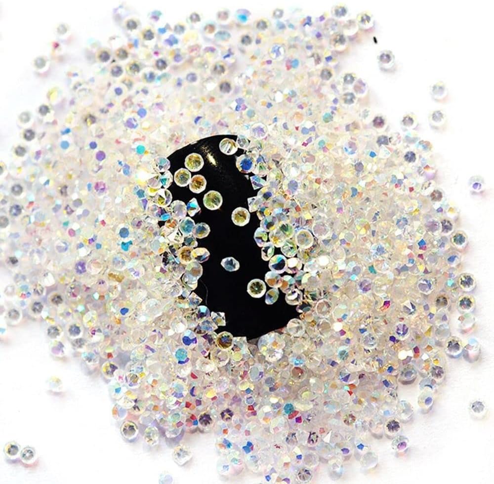 144000Pcs 100Bags Mix Size Ab Clear Pixie Crystal Glass Strass Material Nails Rhinestones for Nail Art Decorations