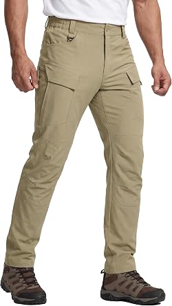 Tactical Pants for Men with 10 Pockets,Slim Fit Cargo Work Pants,Durable for Hiking,Fishing,Outdoor Activities